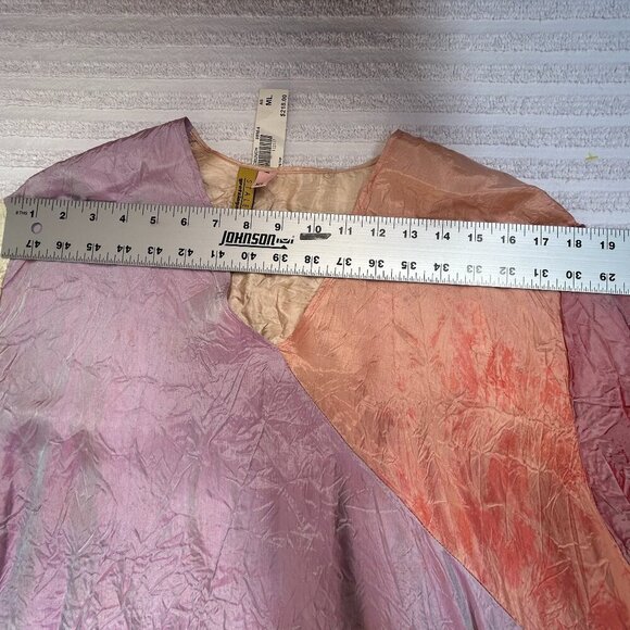 Staley Gretzinger Womens Colorblock Scrunch Asymmetric Long Top Sz M/L New $218 - Picture 5 of 8